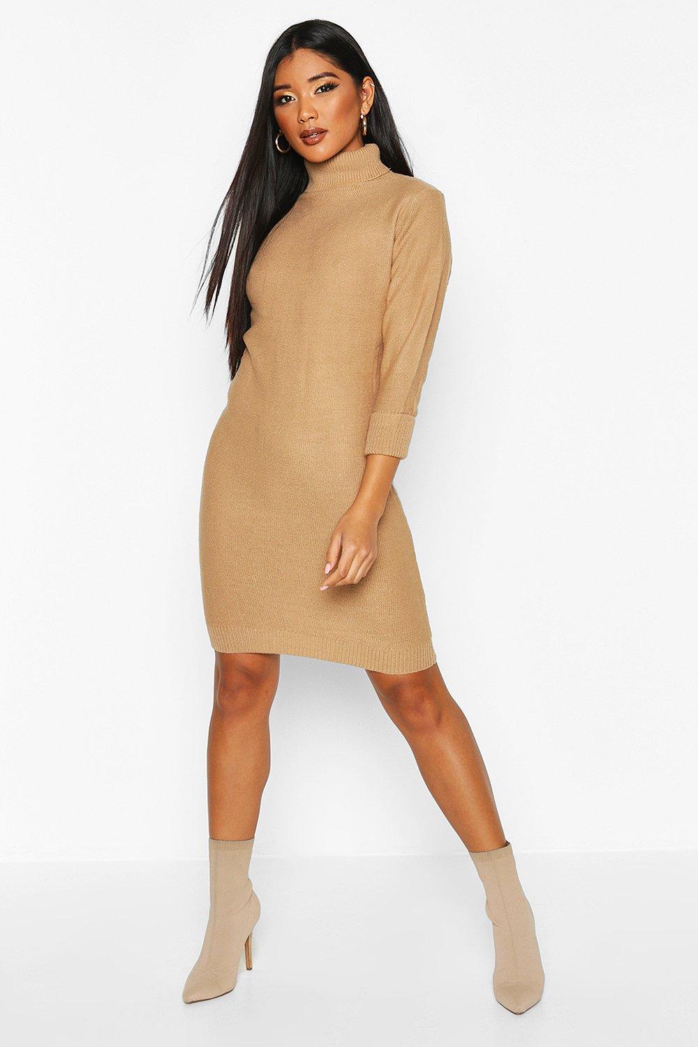 boohoo roll neck jumper dress