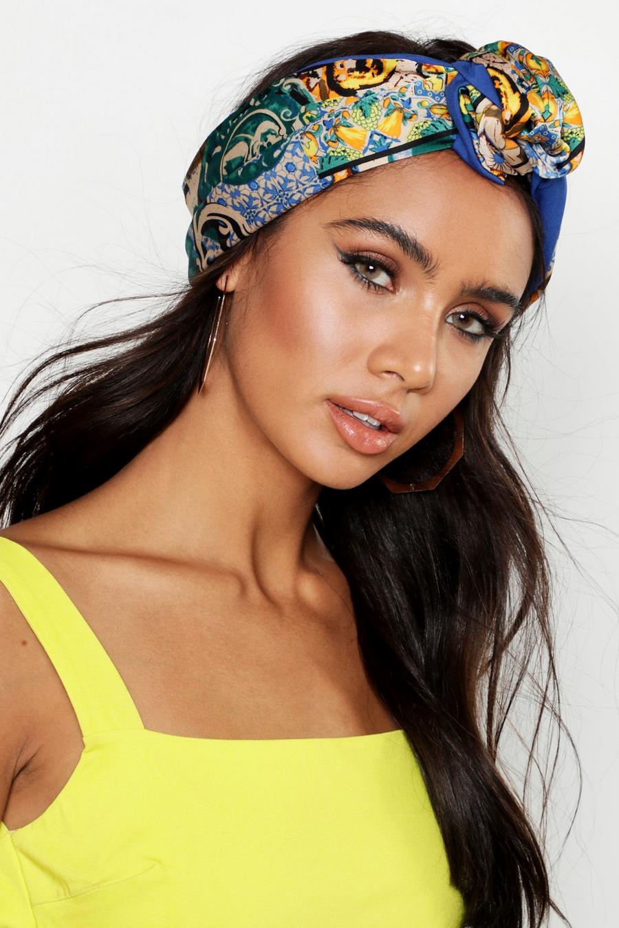 Tile Print Wire Oversized Headscarf image number 1