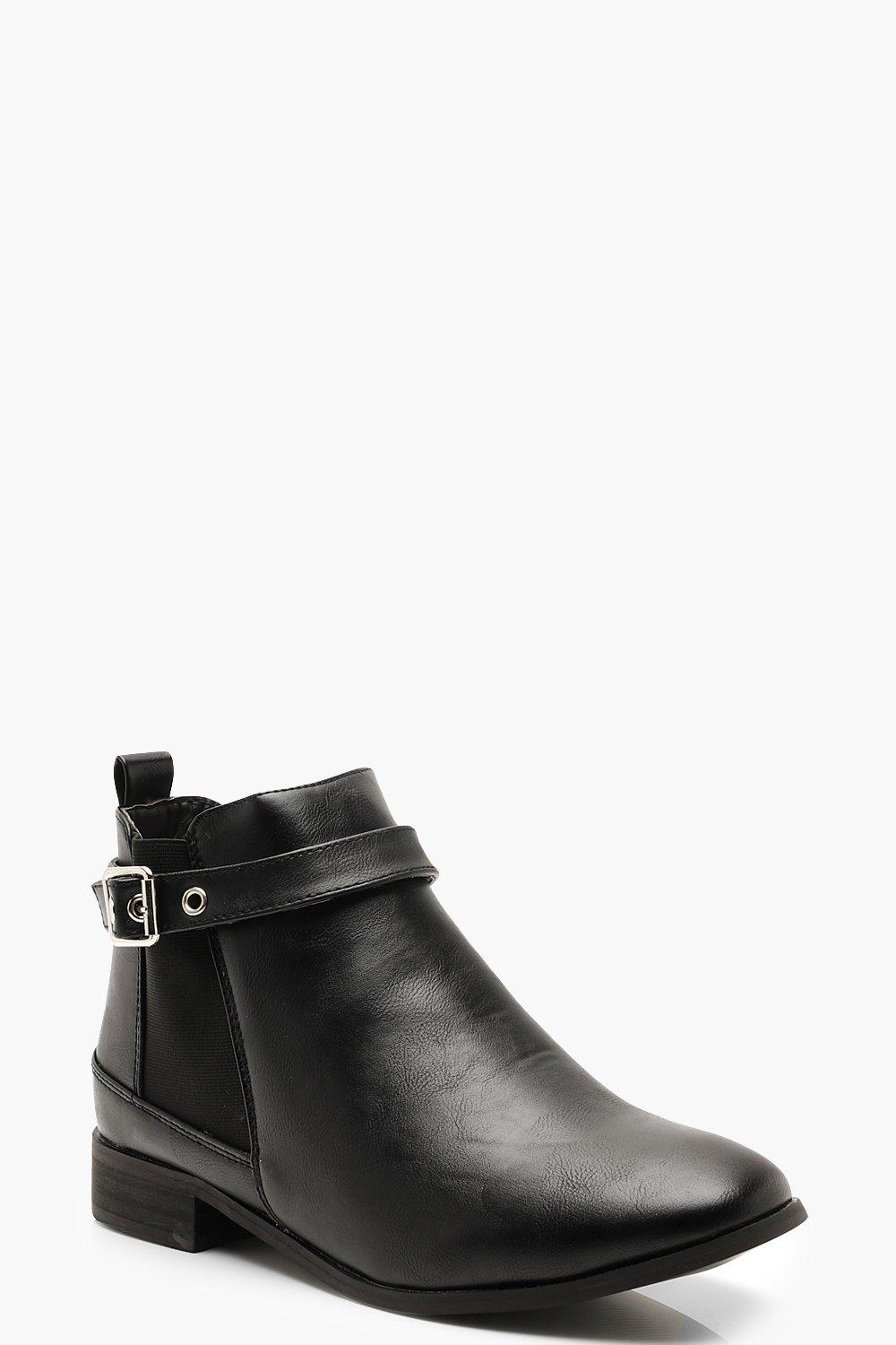 belted chelsea boots