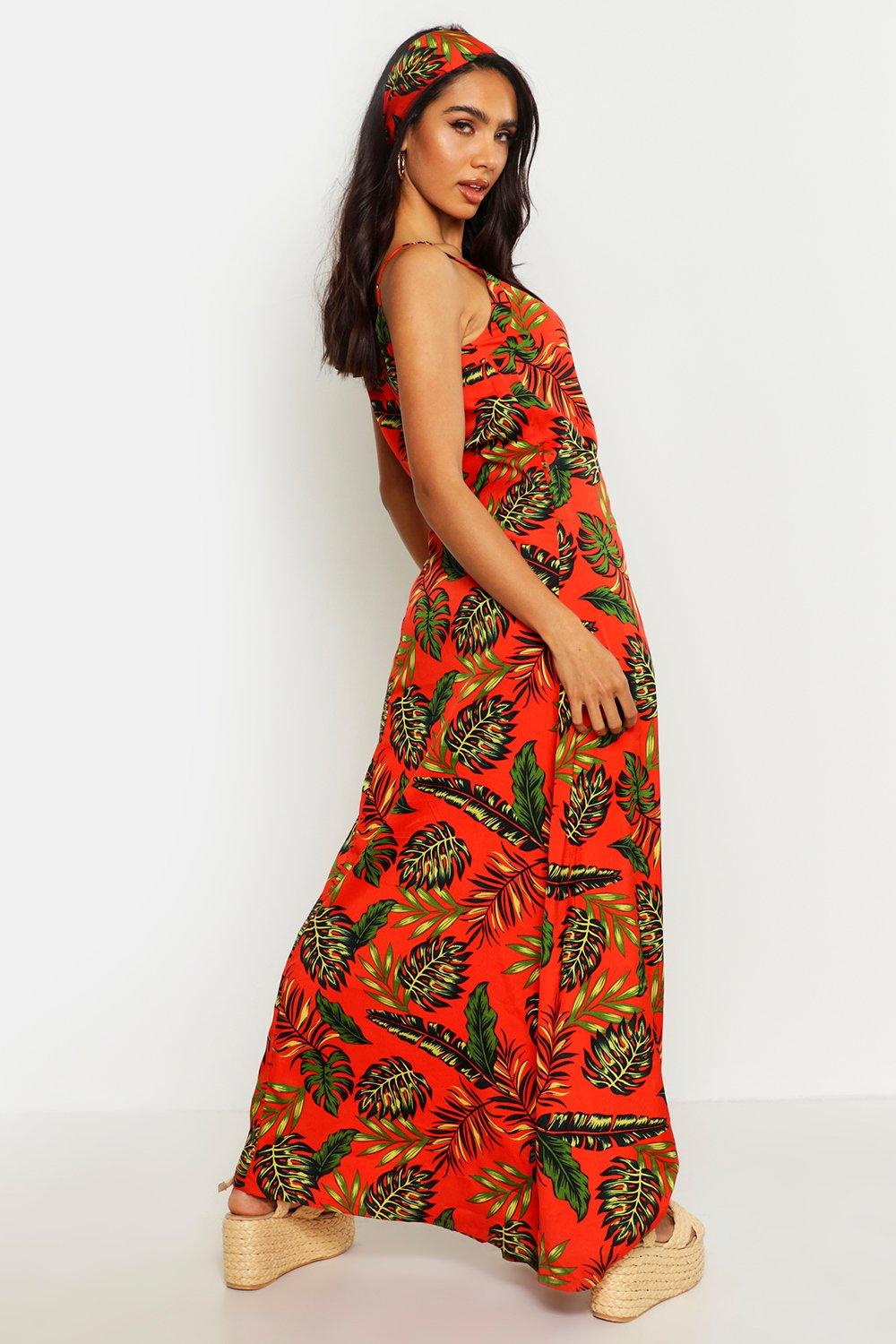 maxi dress with headscarf