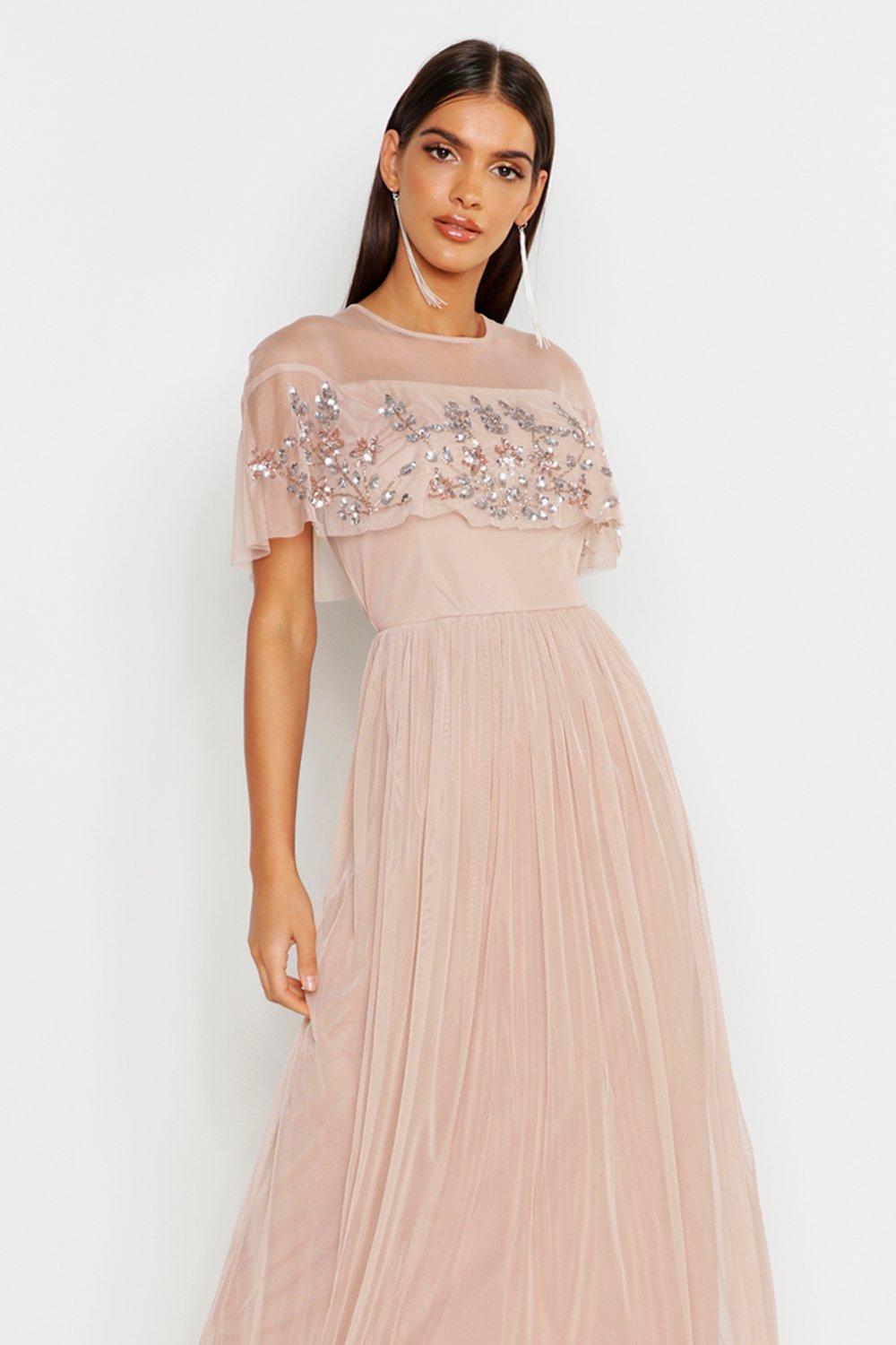 Boohoo embellished outlet skater dress