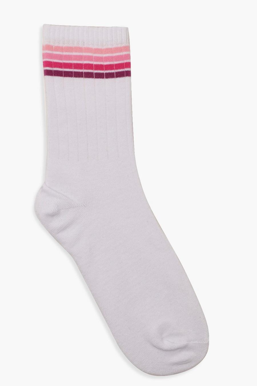 Socken mit Sportstreifen im Farbverlaufsdesign image number 1