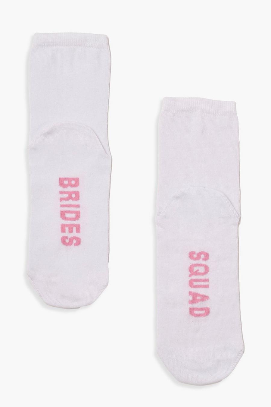 Chaussettes à slogan imprimé, Blanc image number 1