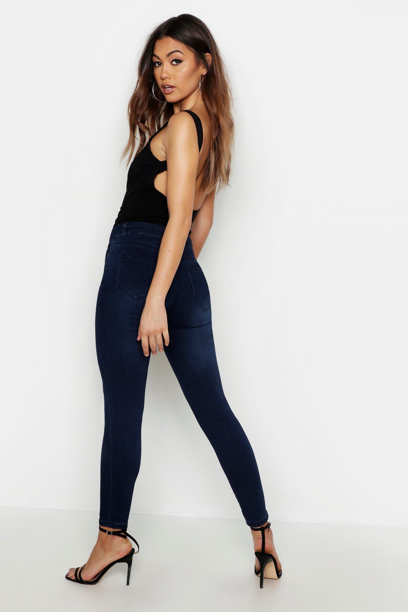 Mid Rise Stretch Skinny Jeans
