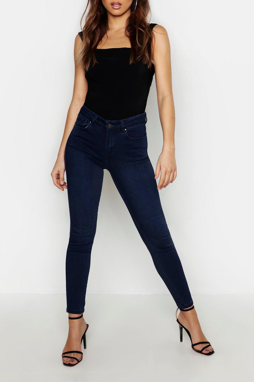 Mid Rise Stretch Skinny Jeans