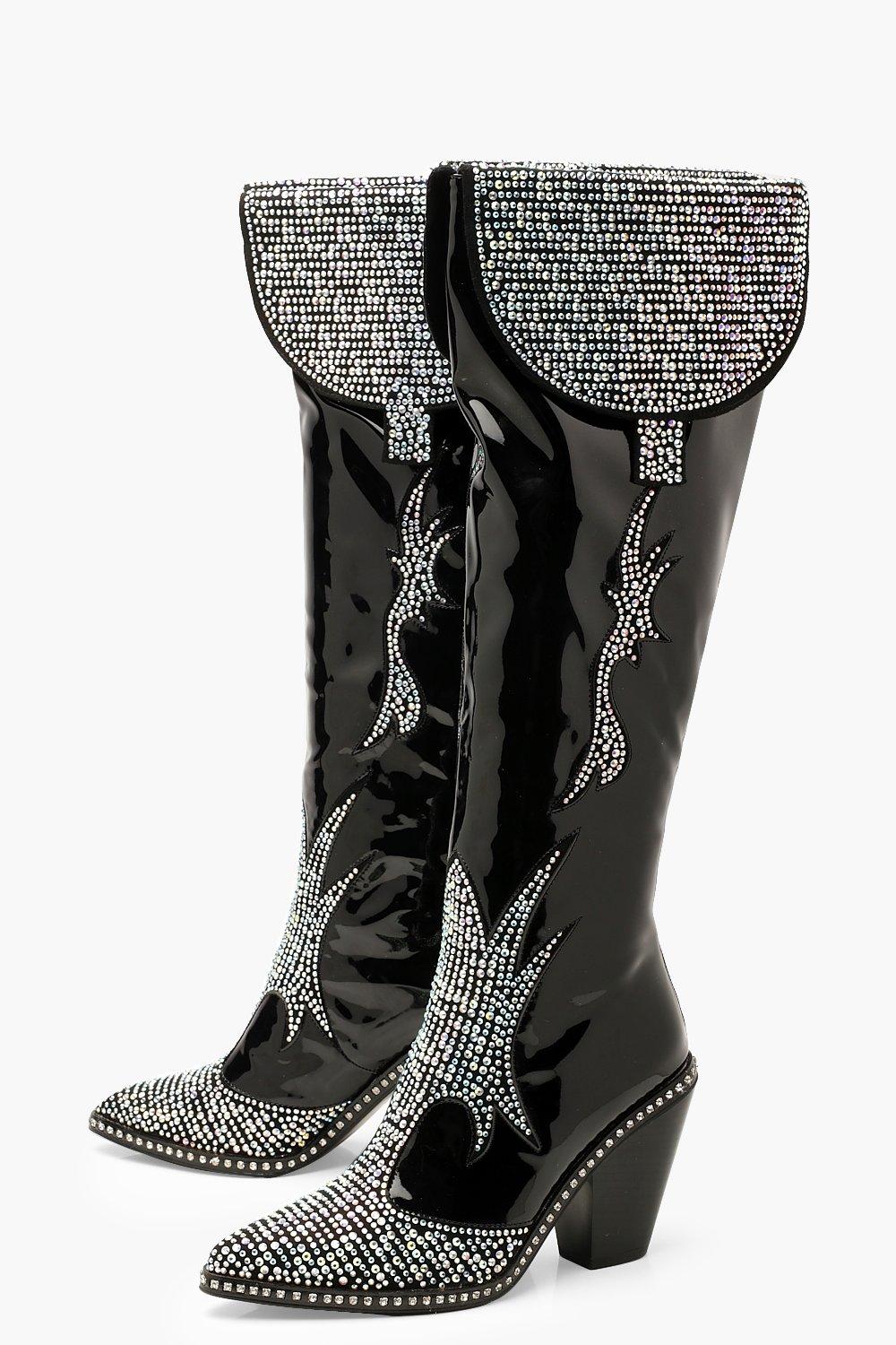 embellished cowboy boots