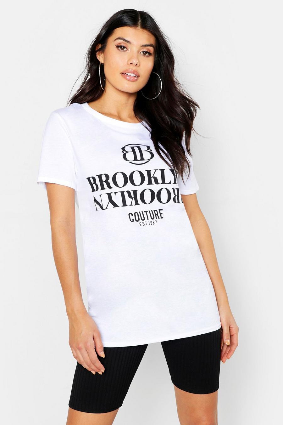 Camiseta con eslogan “Brooklyn” image number 1