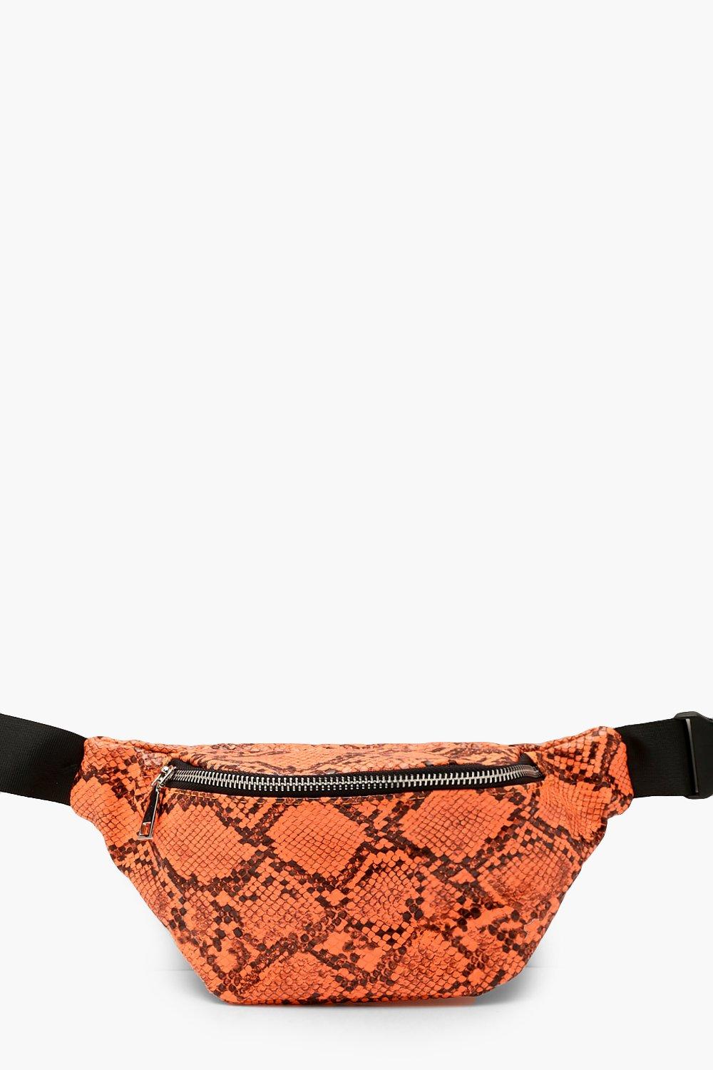 Neon snake print bum bag new arrivals