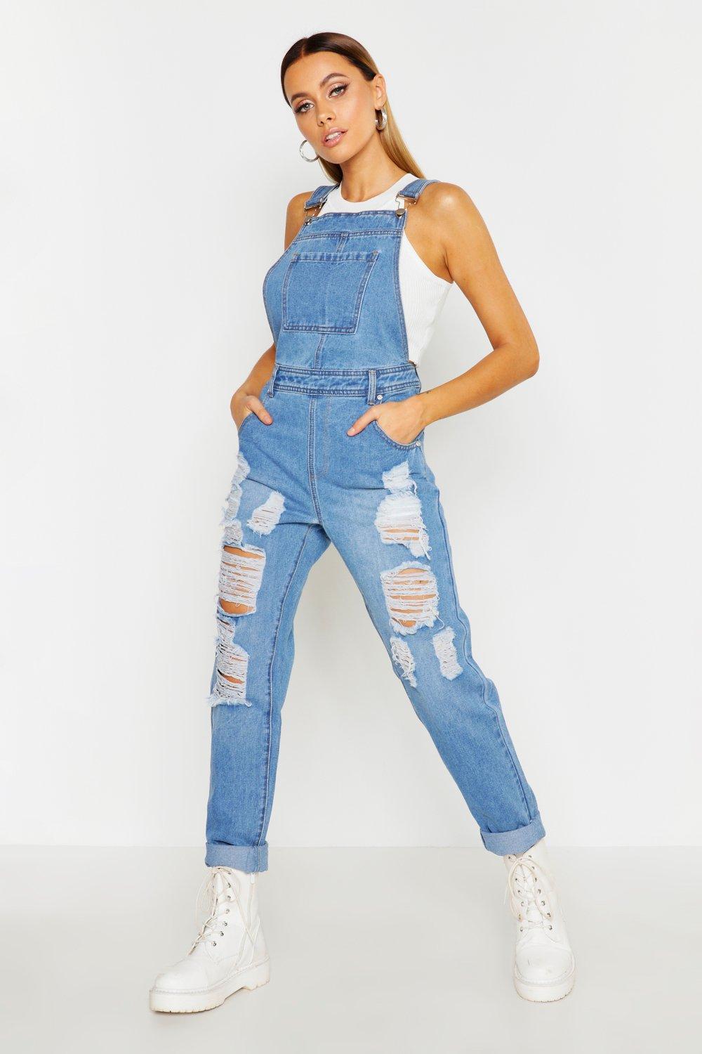 distressed dungarees