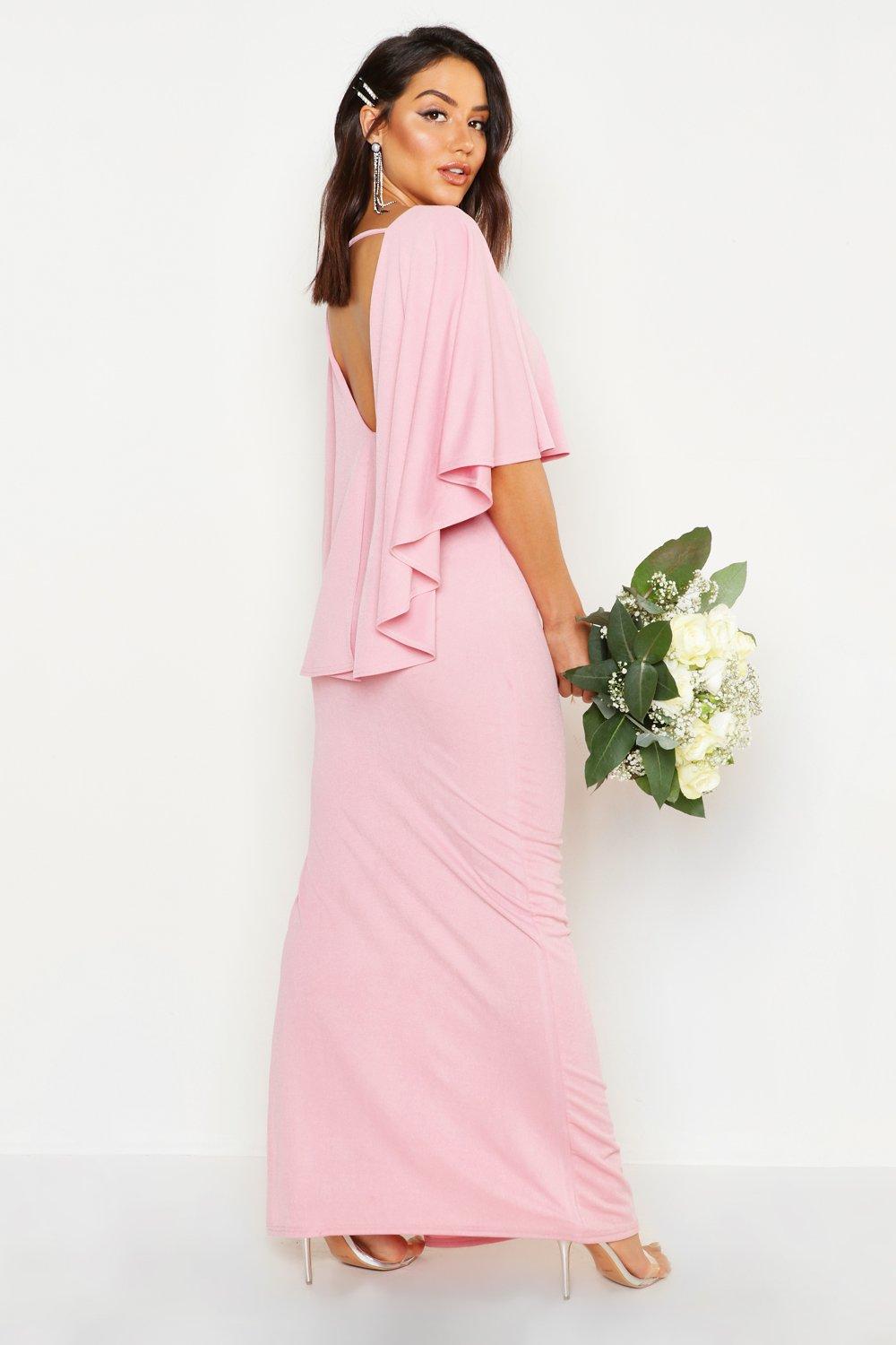 Cape back hot sale maxi dress