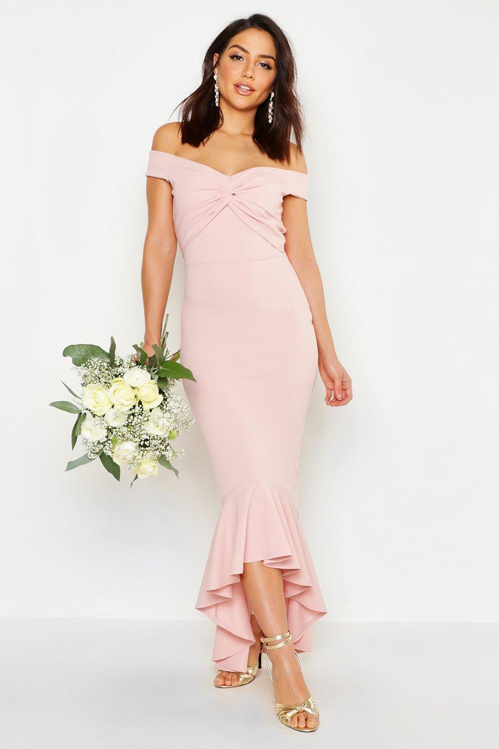 dip hem bridesmaid dresses