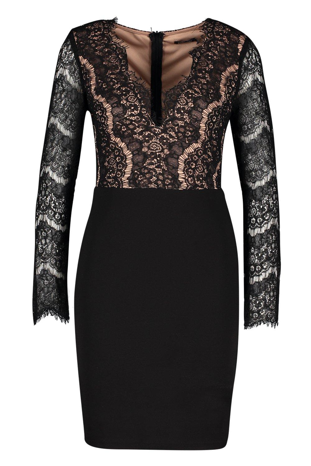 boohoo eyelash lace dress