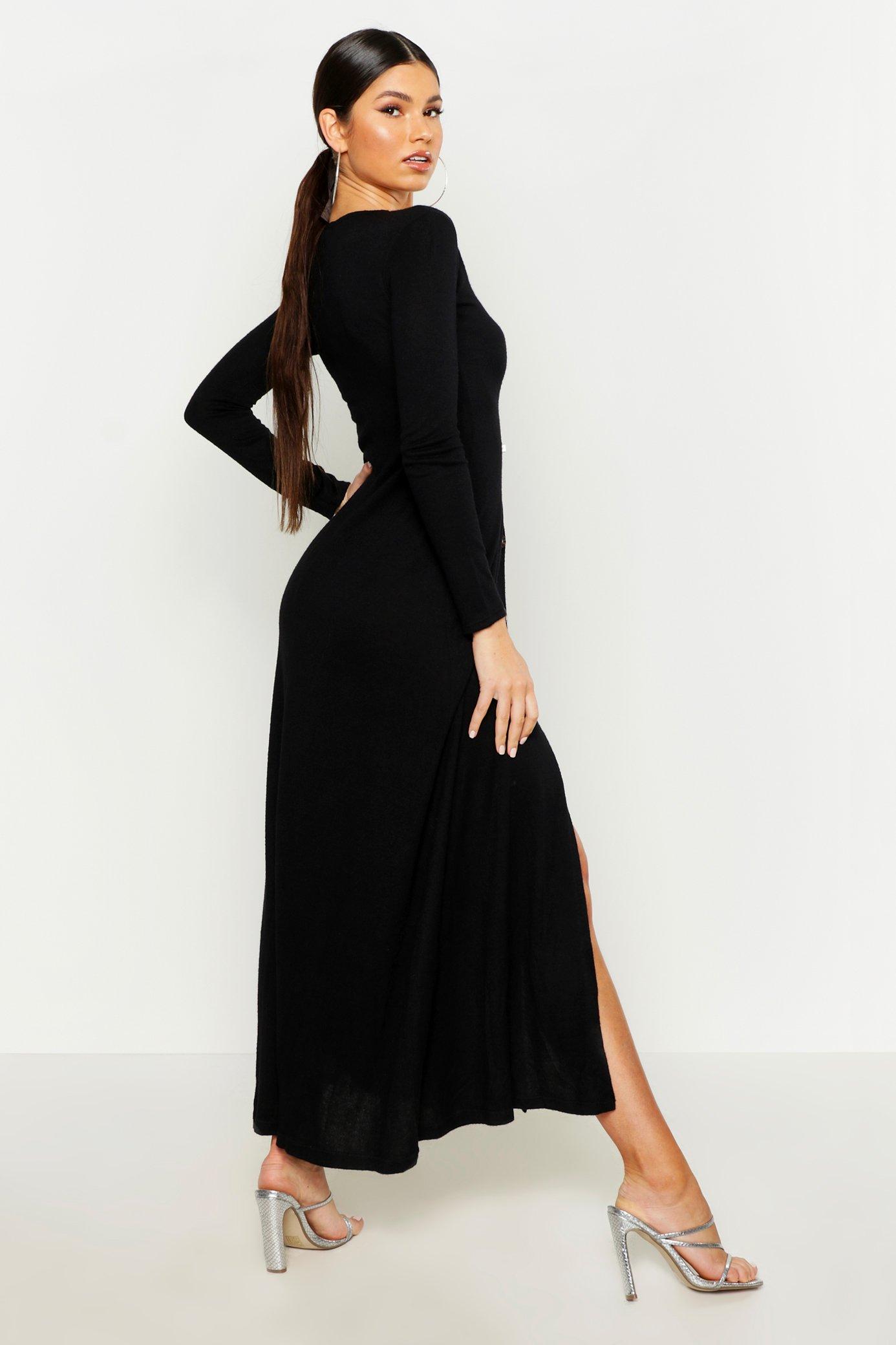 Button detail top maxi dress