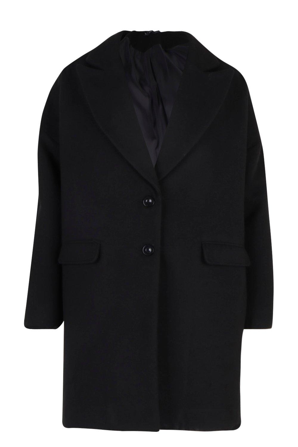 Wool Look Boyfriend Coat