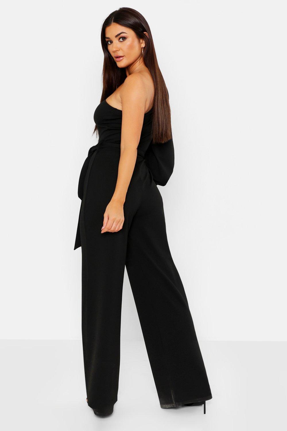 Slit store sleeve jumpsuit