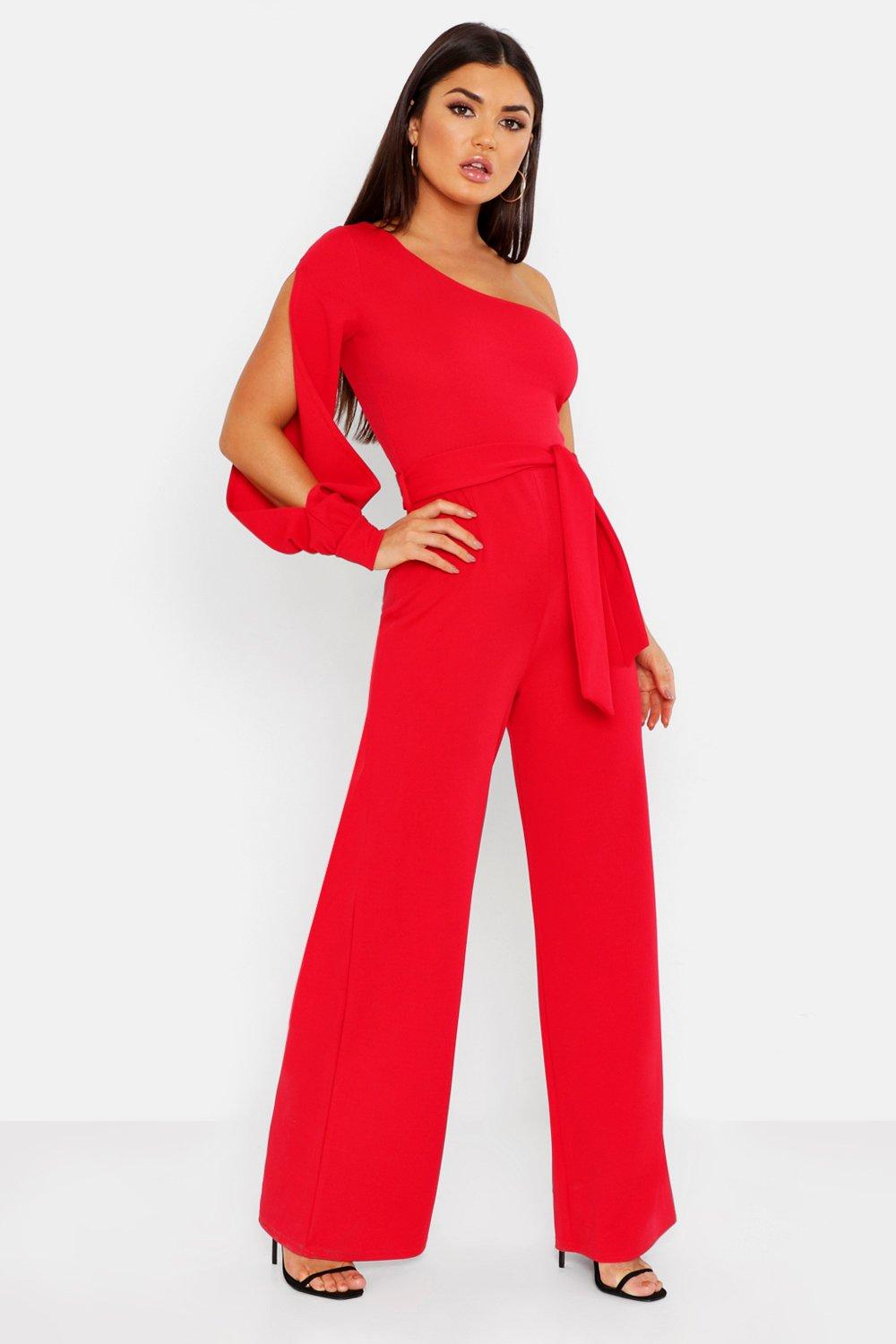 split sleeve jumpsuit