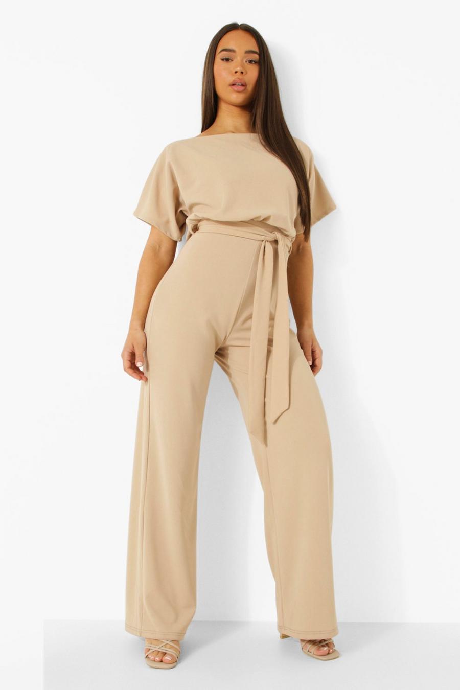 Beige Double Layer Jumpsuit image number 1