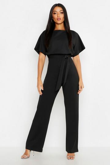 Double Layer Jumpsuit black