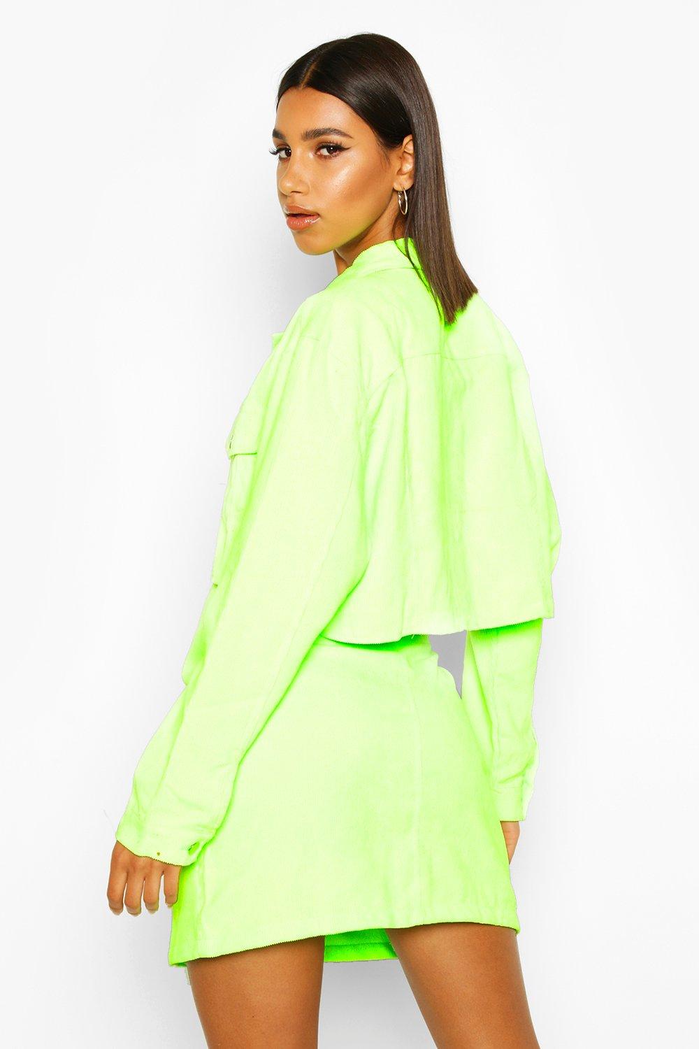 Neon sales corduroy jacket