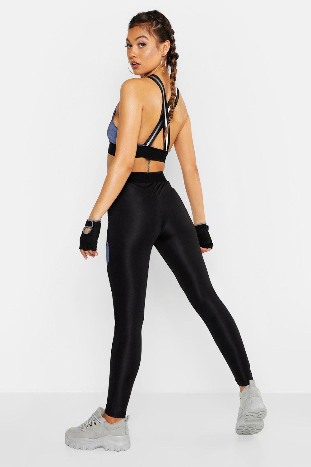 Metallic shop sports leggings