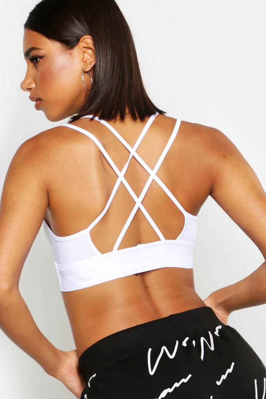 Fit Mesh Strapping Yoga Bra image number 1