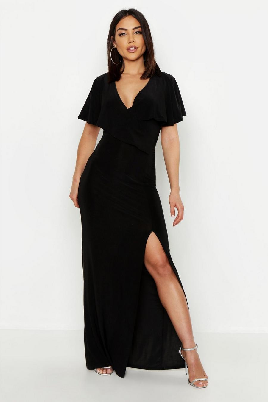 Wrap Over Slinky Maxi Dress image number 1