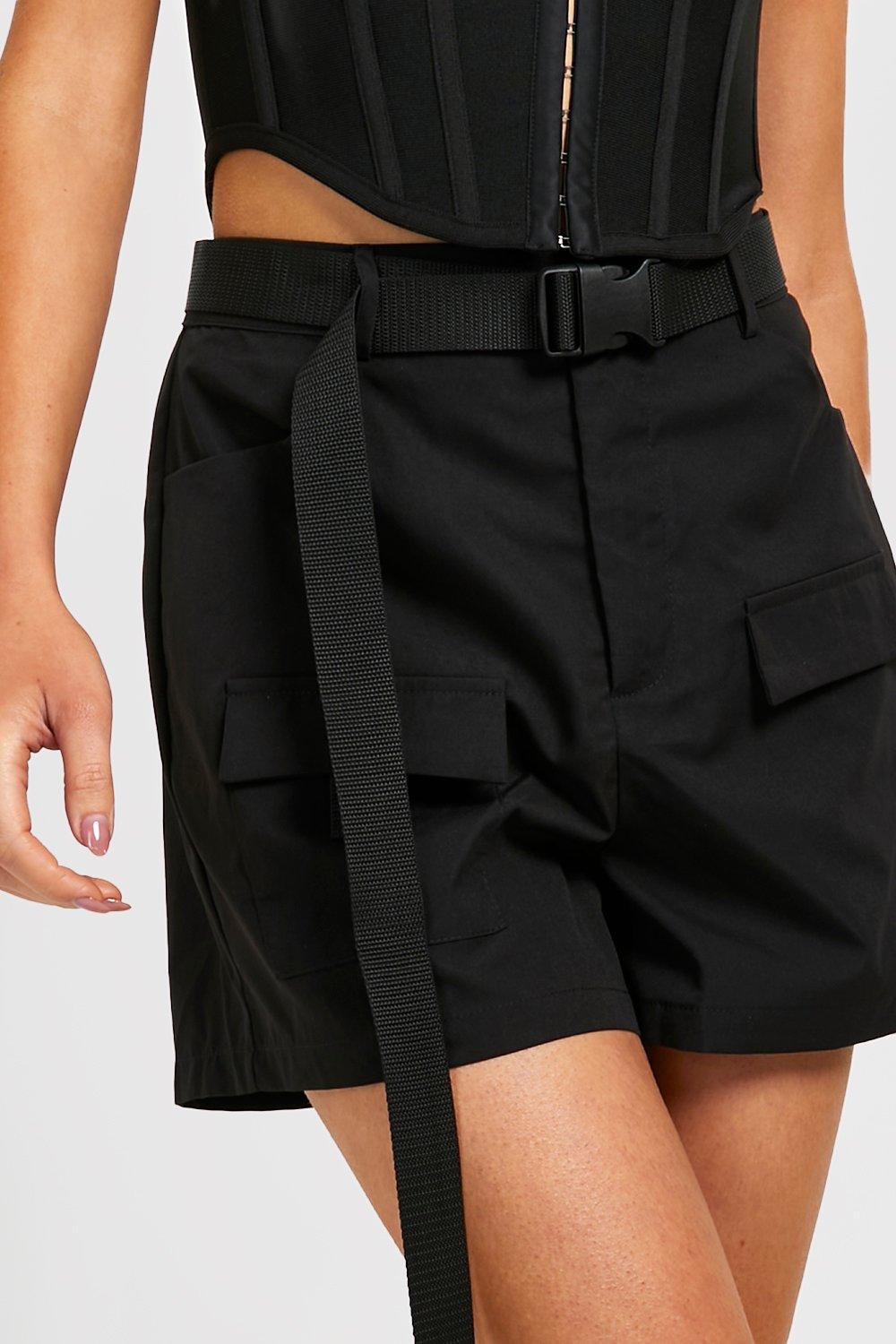 cargo buckle shorts