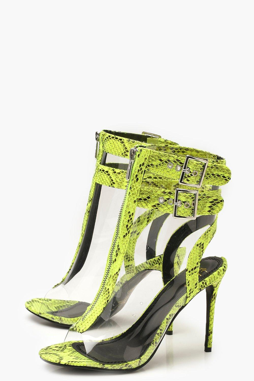 Neon green snake print 2024 shoes