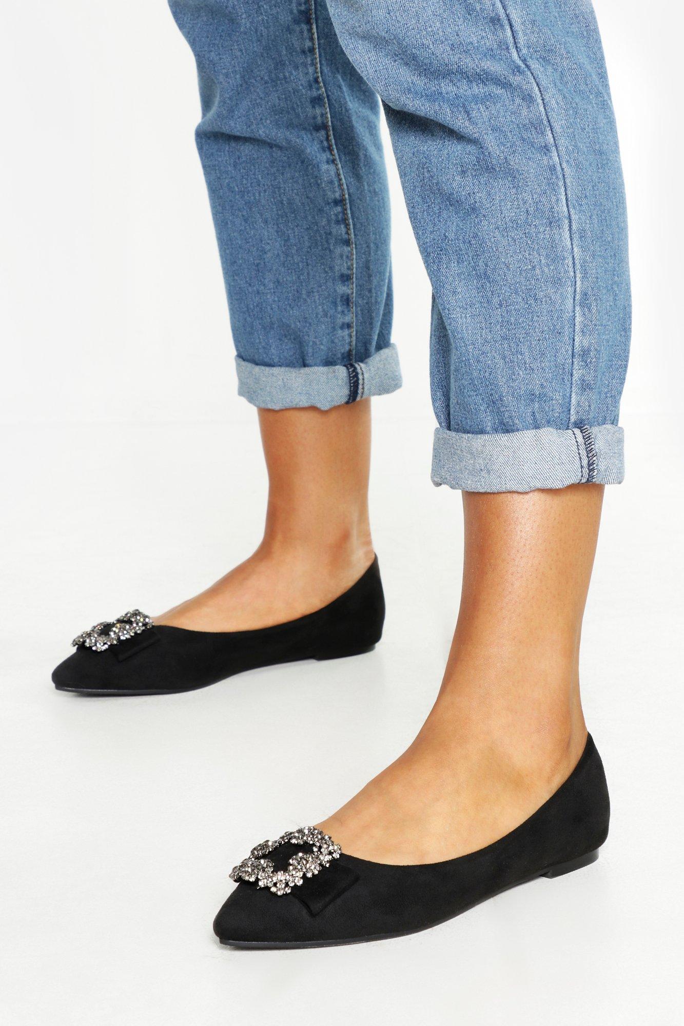 embellished ballet pumps