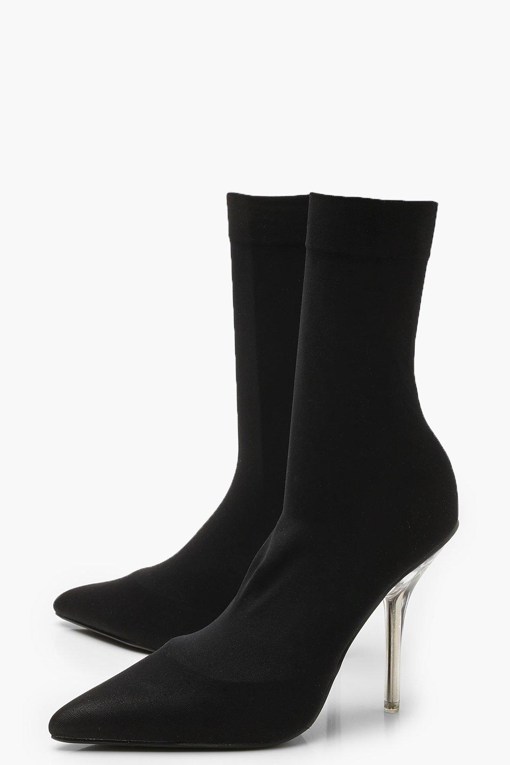bottine chaussette bout ouvert