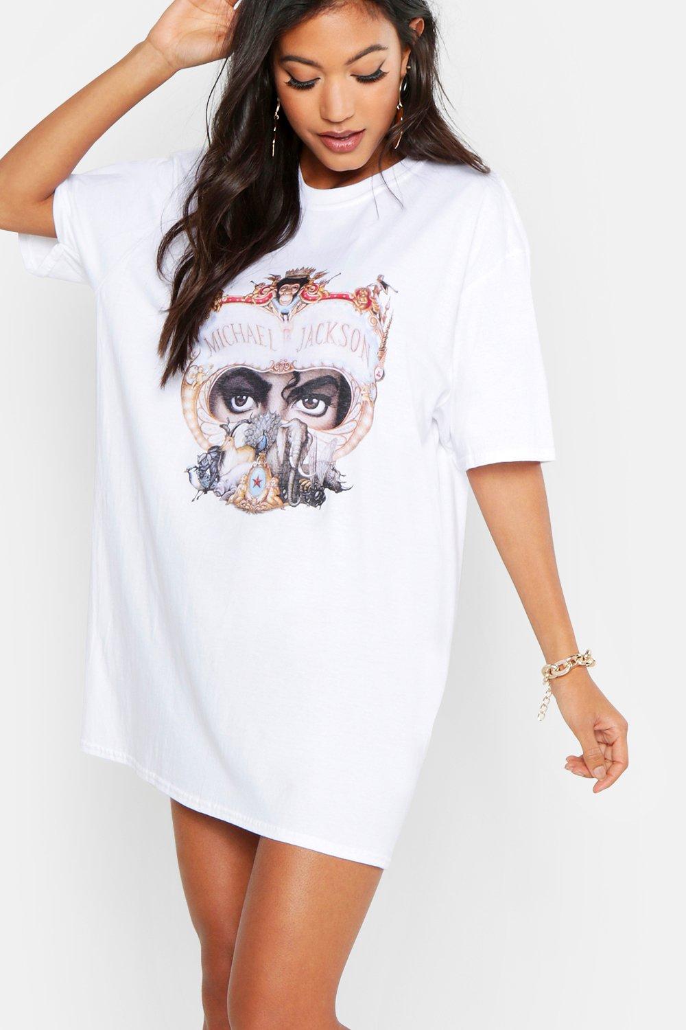 Michael Jackson Dangerous Tour License T-Shirt Dress