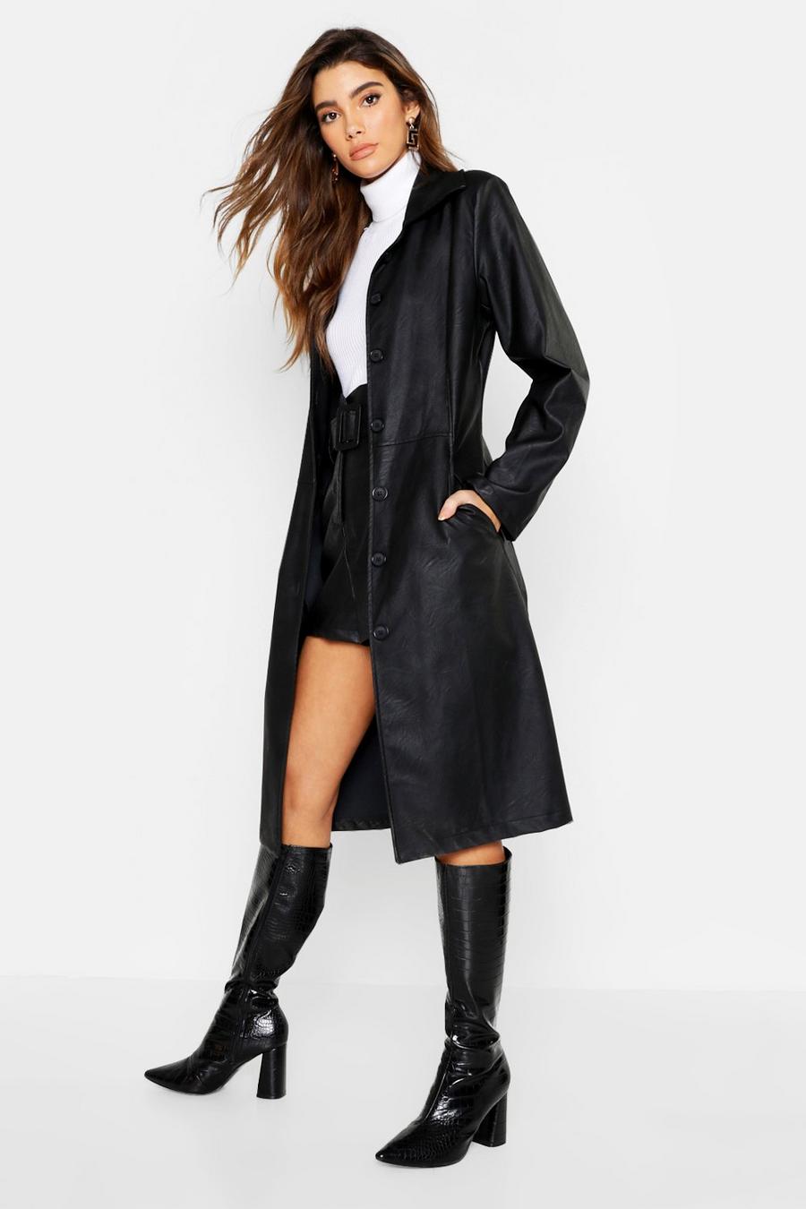 PU Button Up Trench image number 1