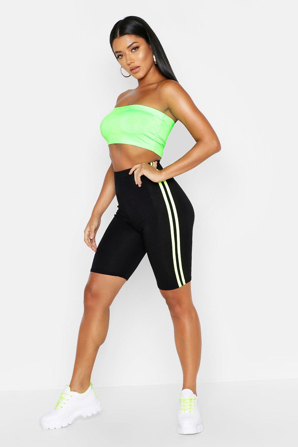 neon cycling shorts