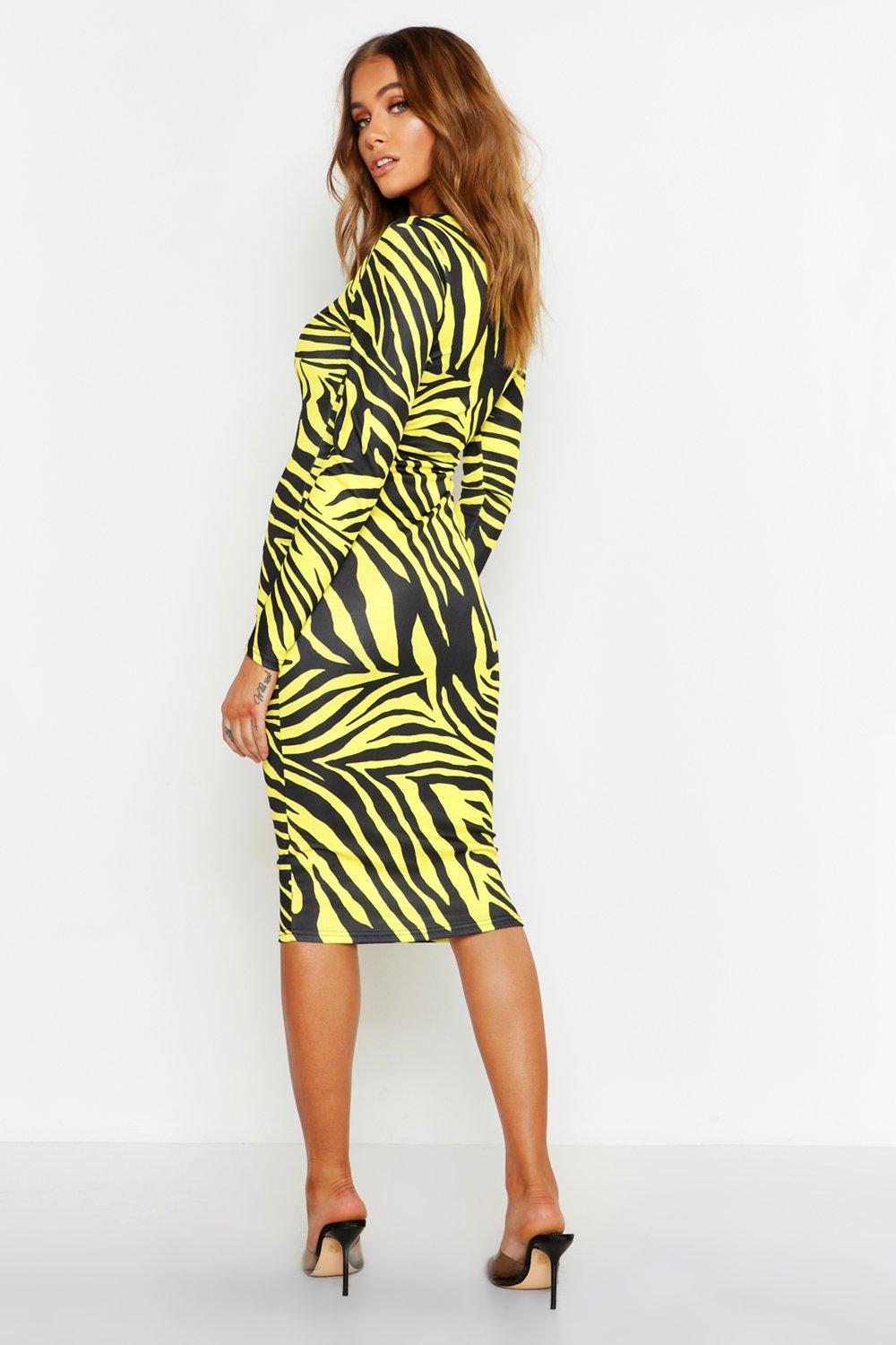 Neon midi dress uk hot sale