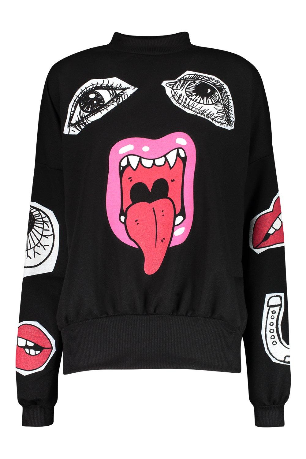 graphic sweater