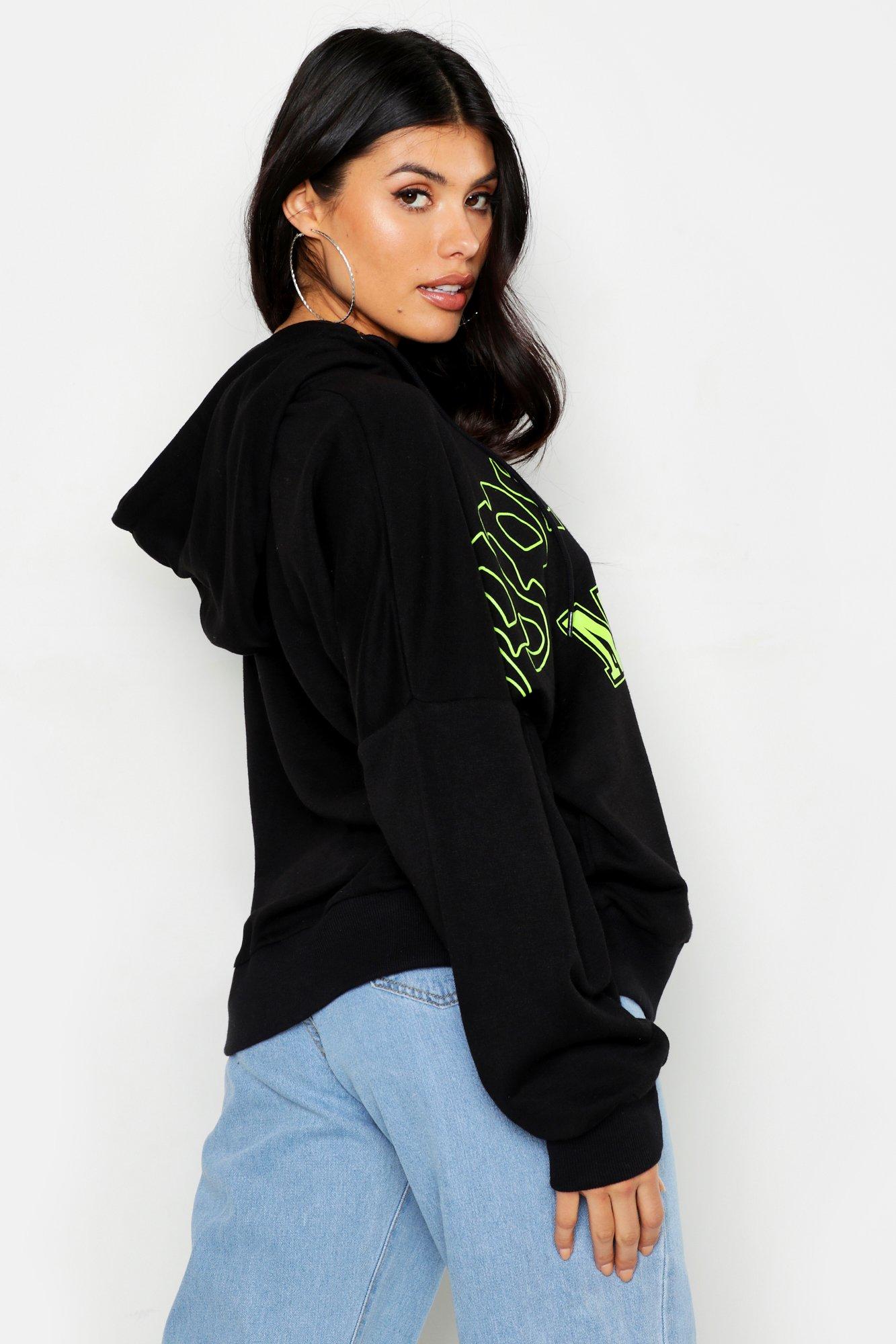 Neon cheap oversized hoodie