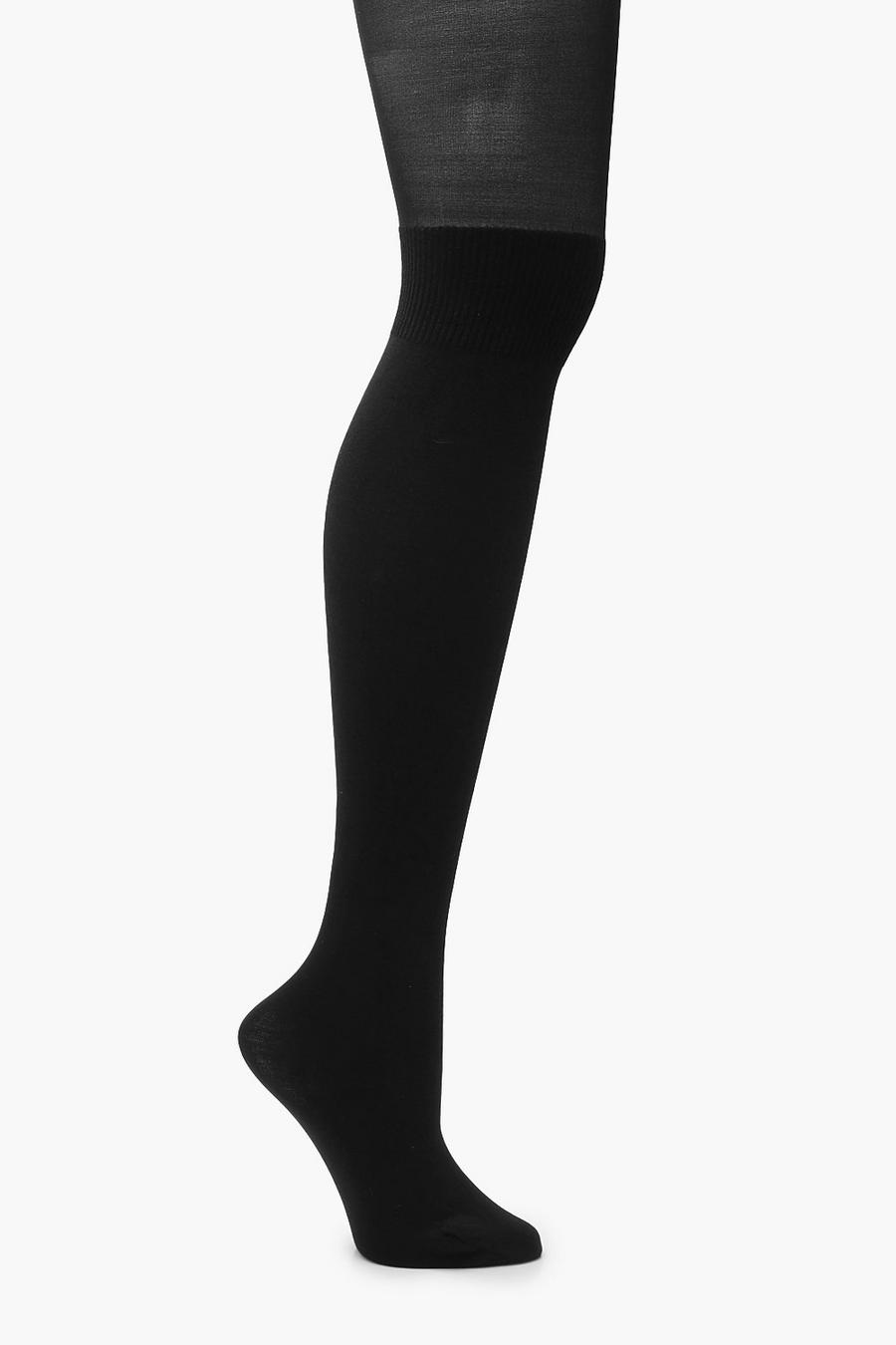 Mock over the Knee Ribbed Tights