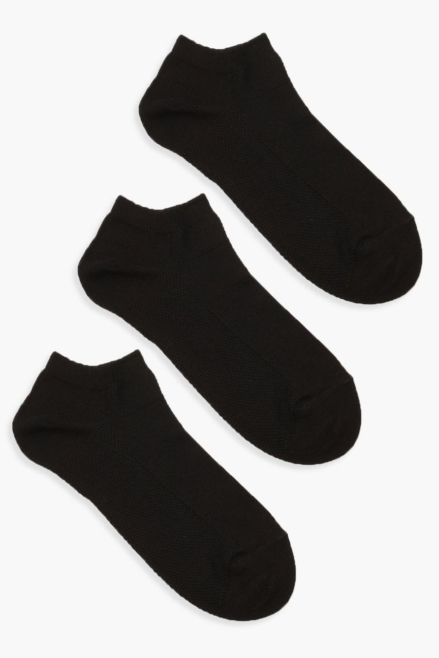 3 Pack Breathable Sole Sneakers Socks image number 1