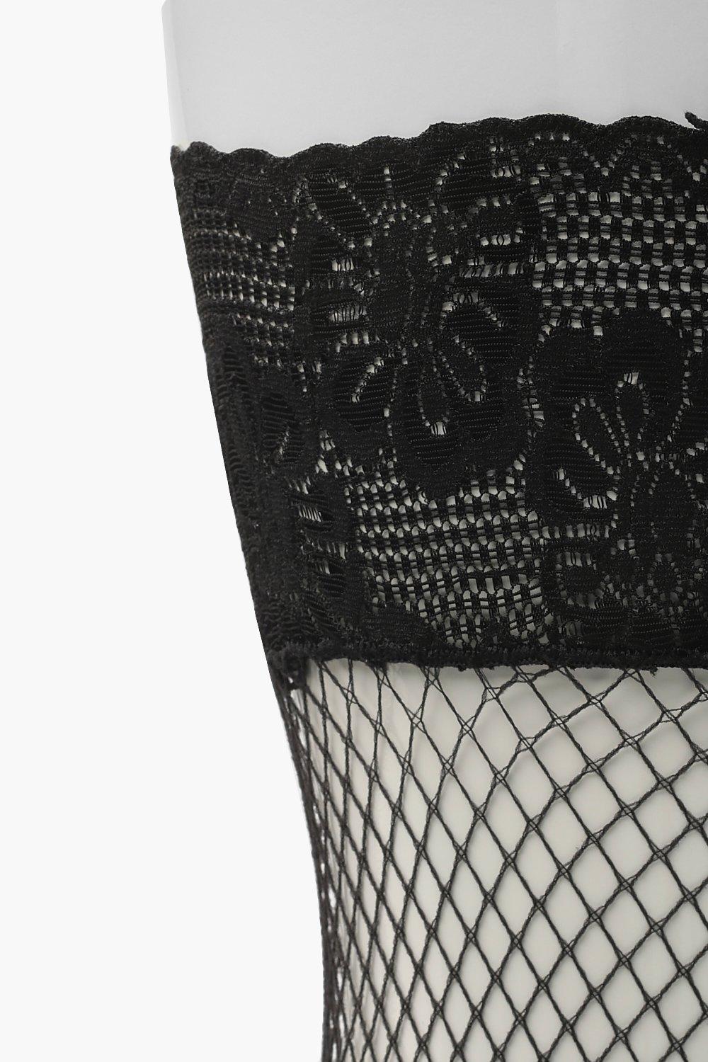 Boohoo fishnet top clearance