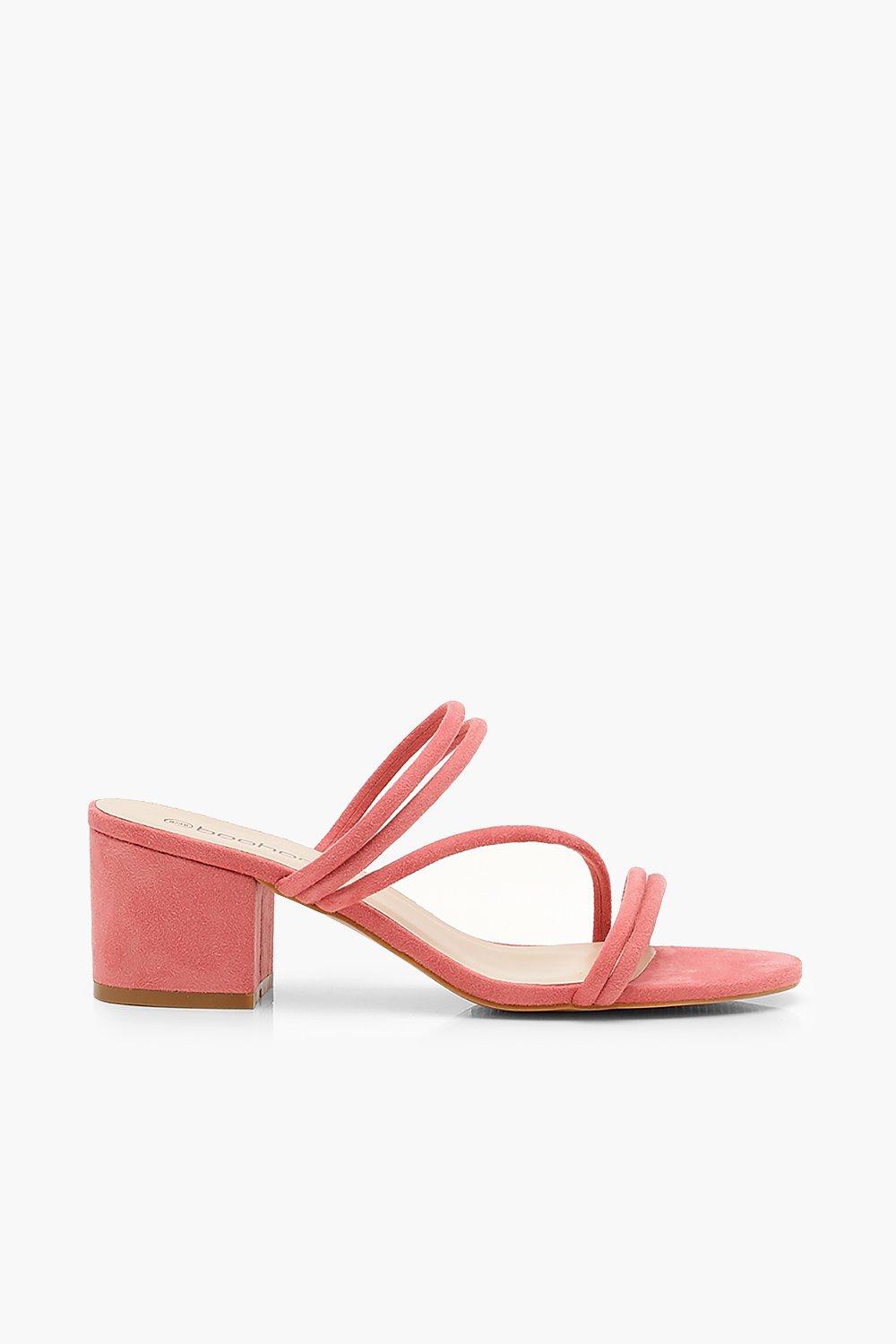 boohoo low block heel