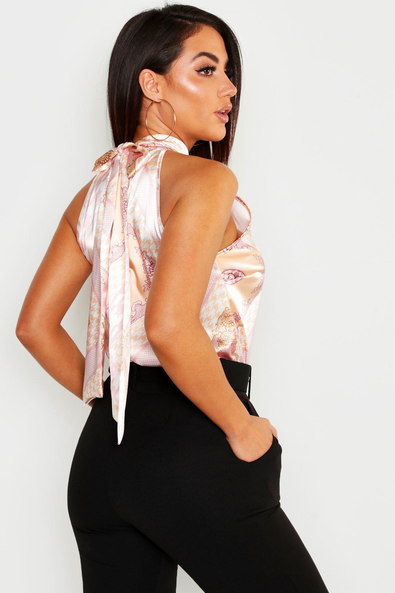 boohoo satin top