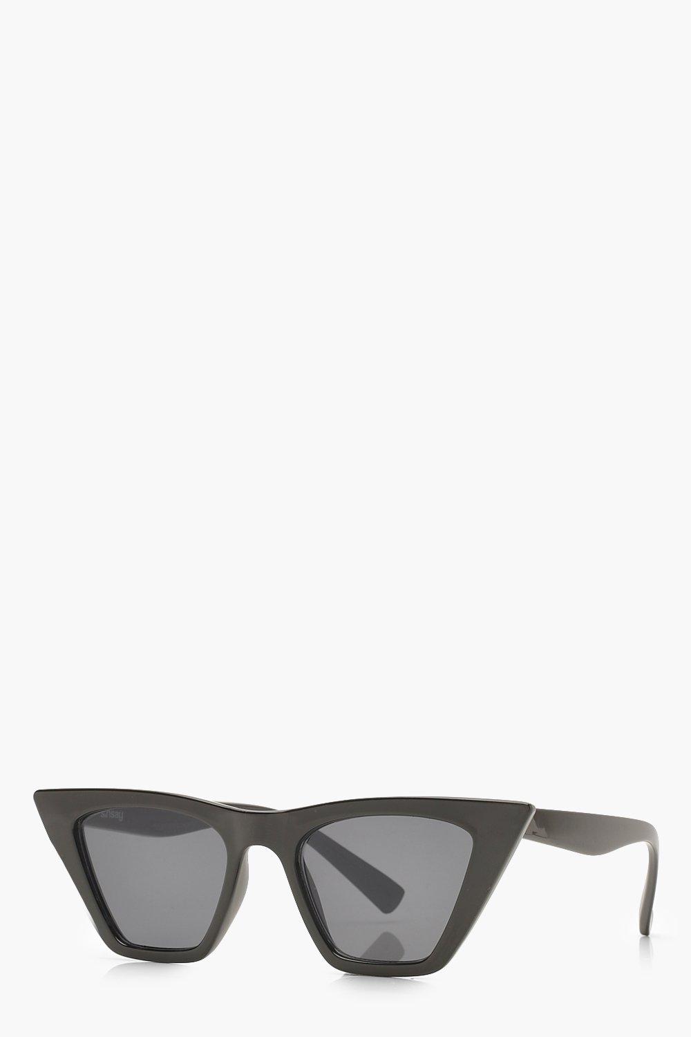 Lunettes de soleil retro avec barre droite
