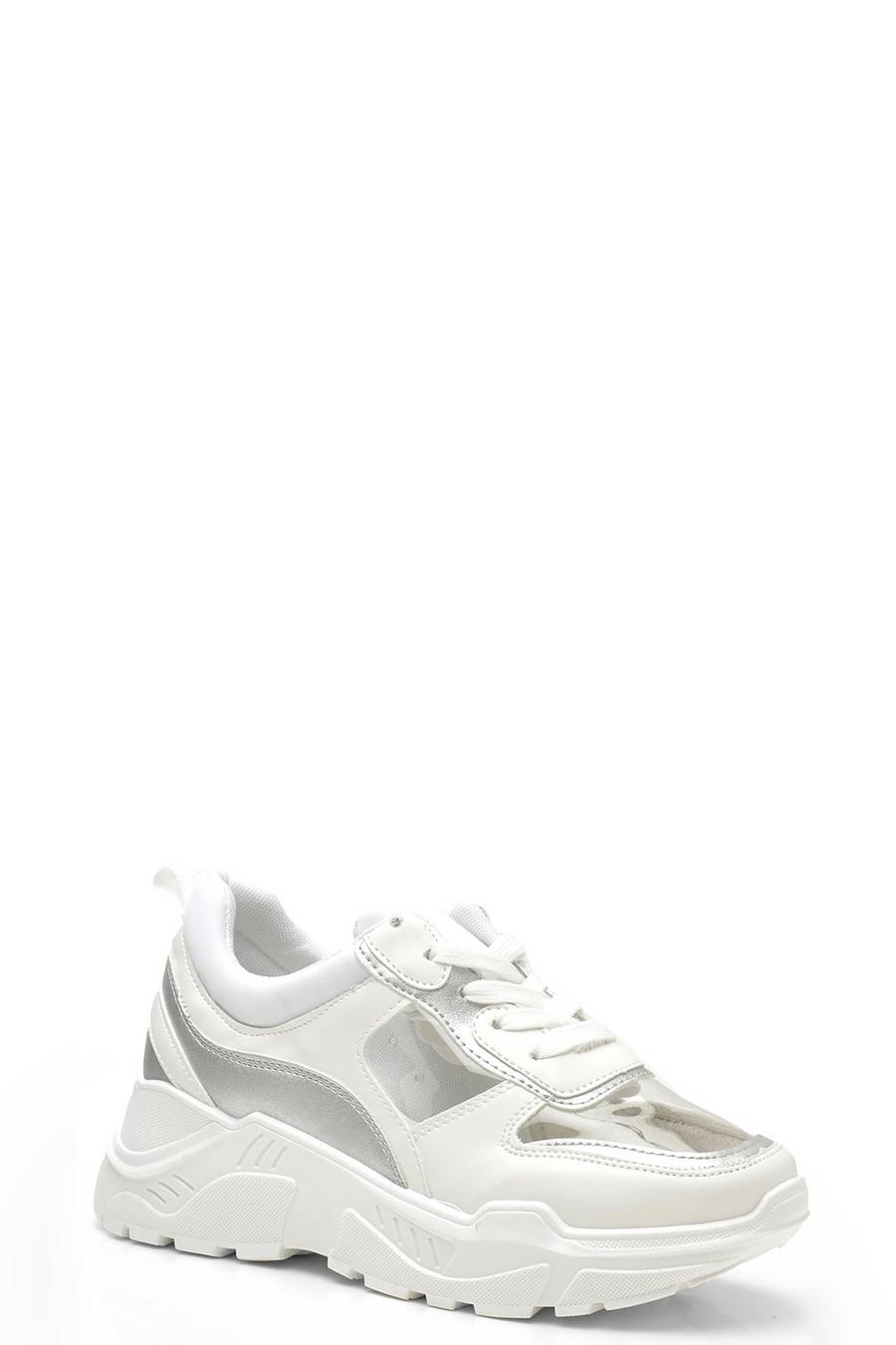 Clear Panel Chunky Sneakers image number 1