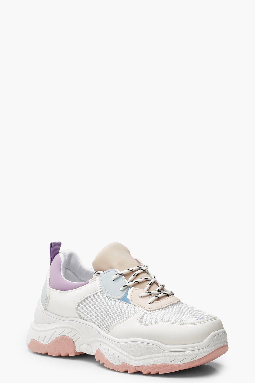 chunky pink trainers