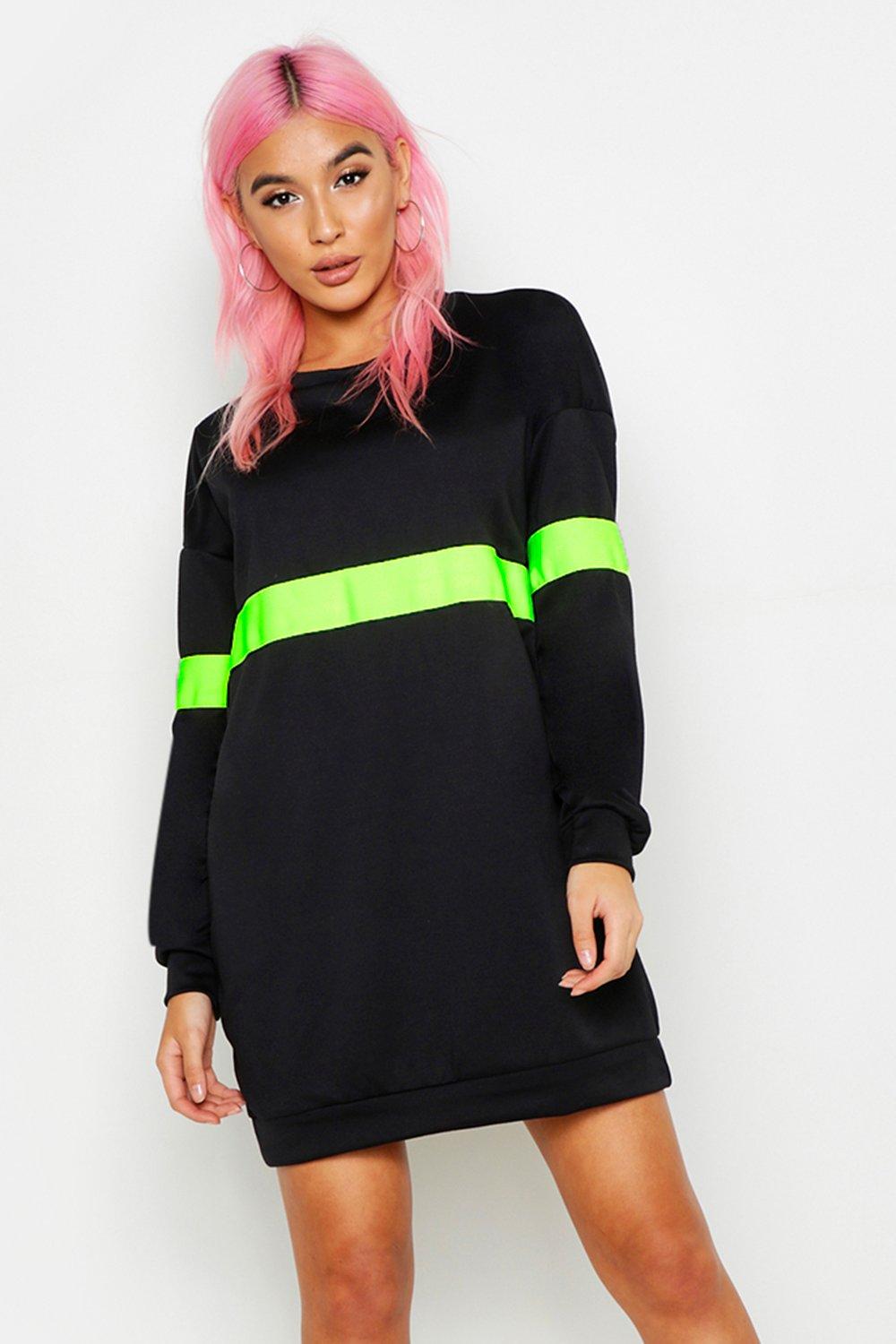 neon dress boohoo