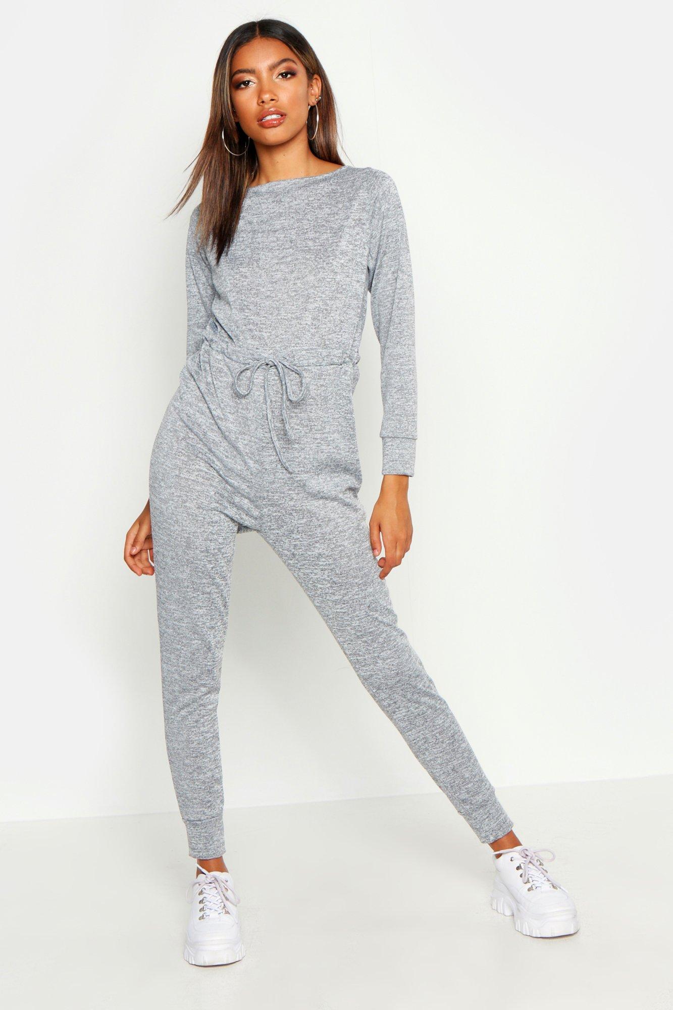 white lounge jumpsuit