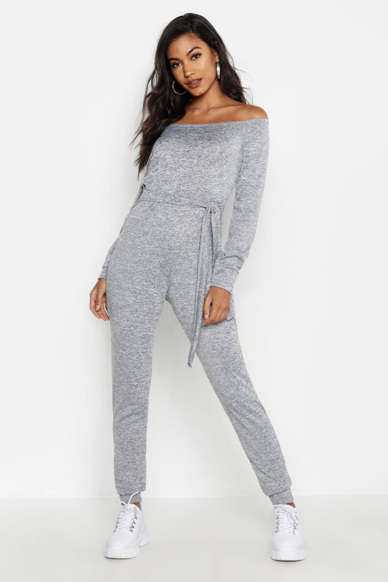 boohoo grey jumpsuit