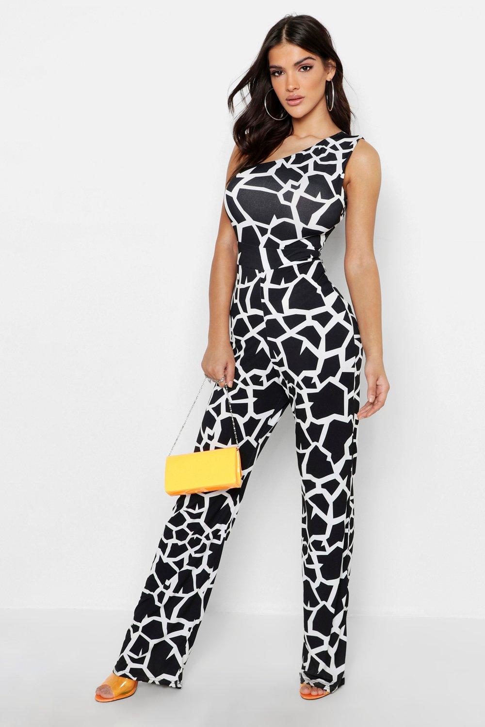 Giraffe print jumpsuit on sale