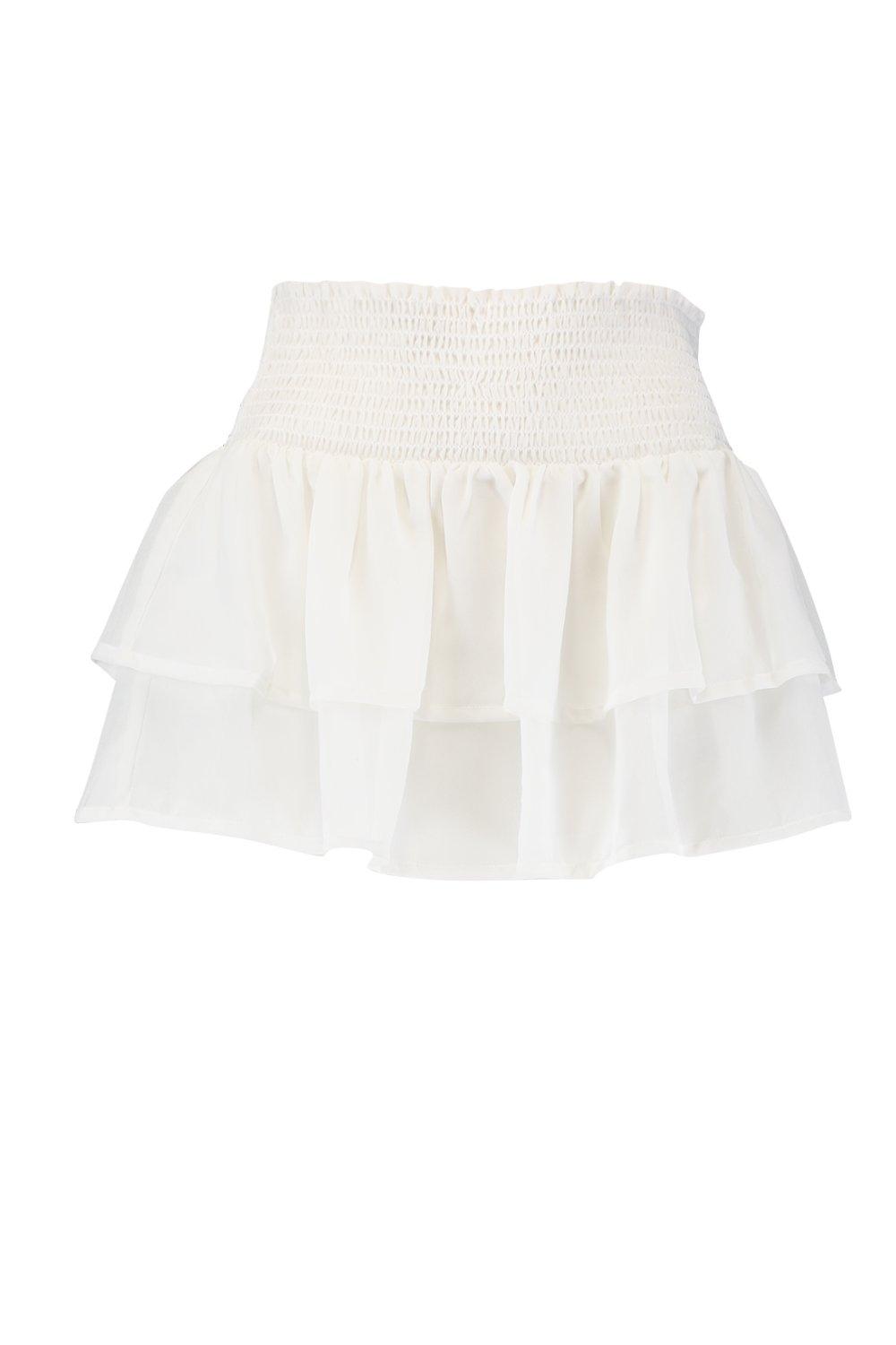 Ruffle hotsell skirt short