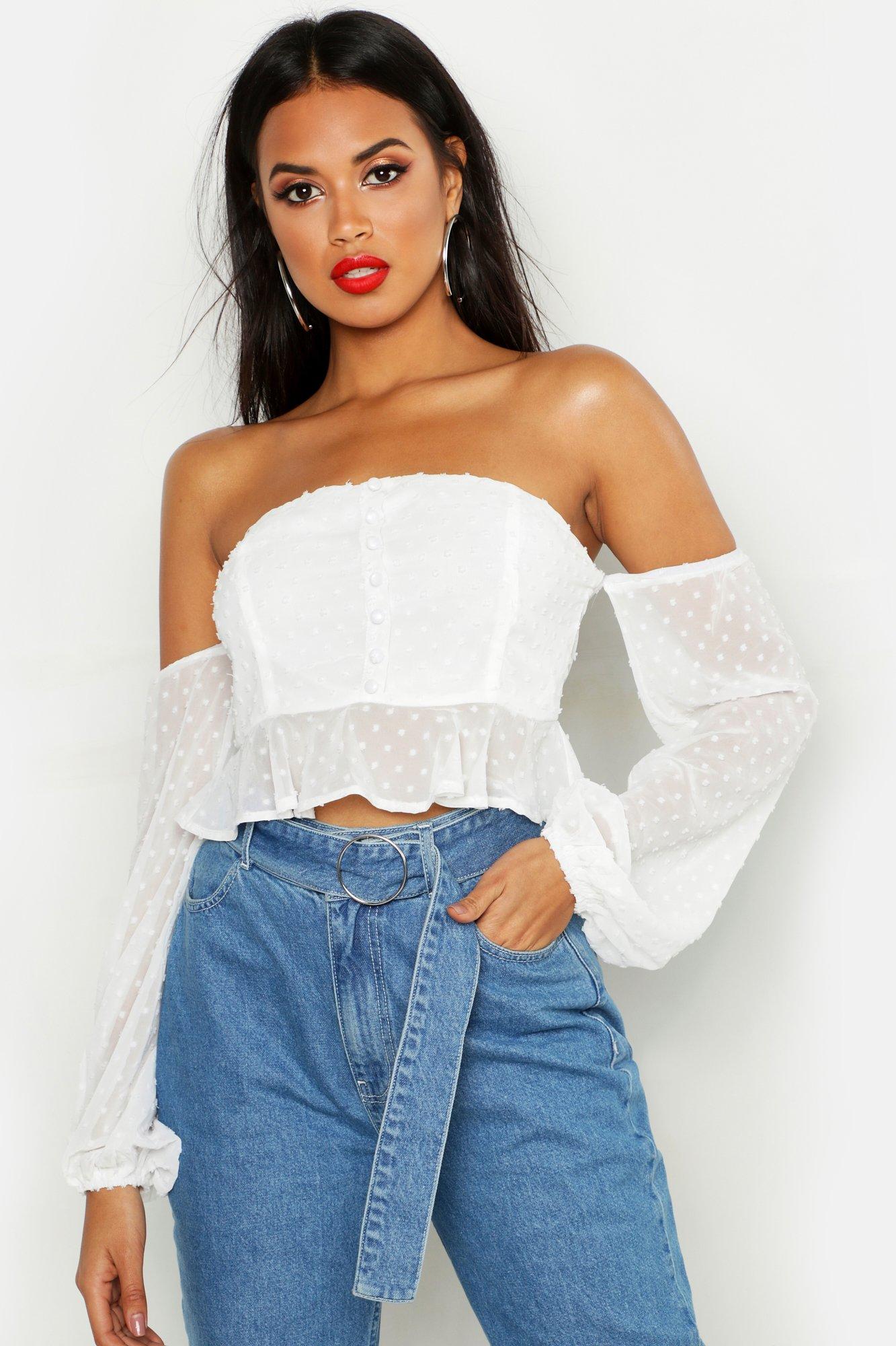 boohoo one shoulder top